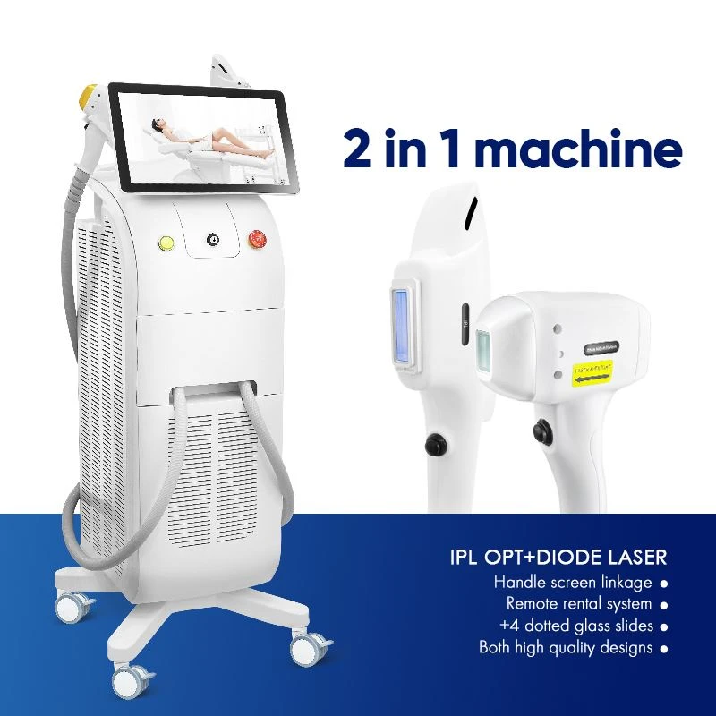 2 hauv 1 IPL OPPTION + DIODE LASER TSHUAB SIV THIAB